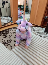 Pajamas Costume Sleepwear Onesies Blanket Unicorn Dinosaur Panda Stich Kigurumi Girls