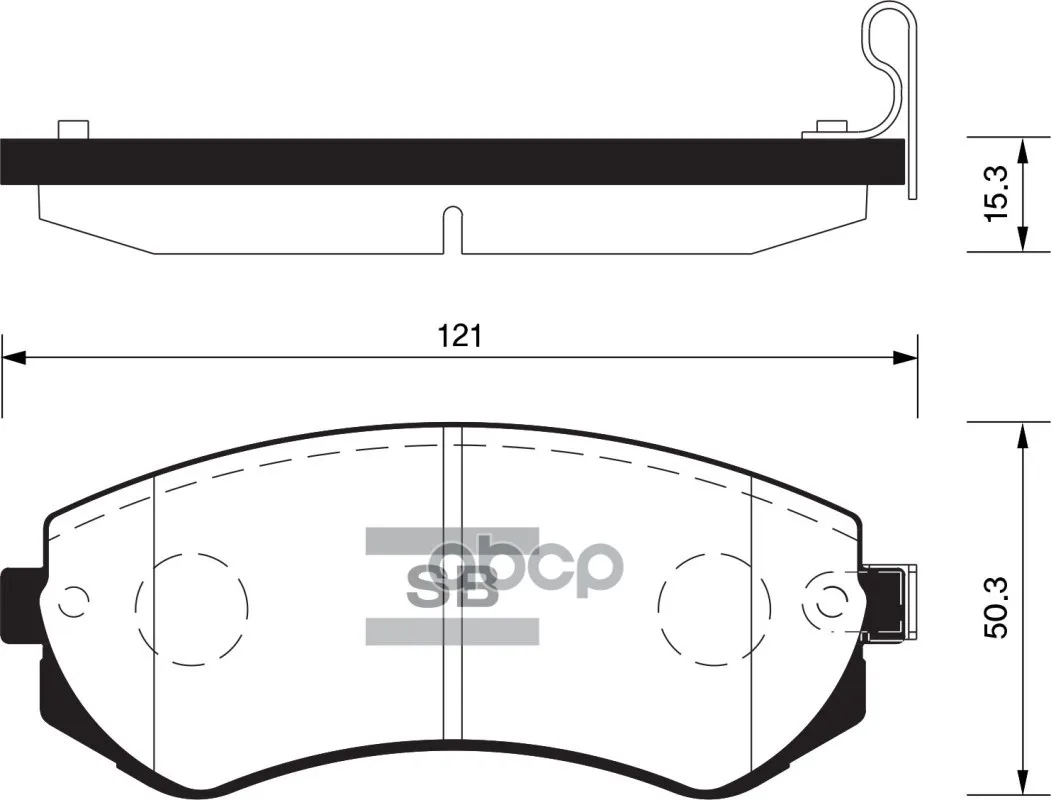 Колодки Тормозные Nissan Almera N15 97-00 Передние/Patrol 97-10 Задние Sangsin Brake Sp1492 Sangsin brake арт. SP1492