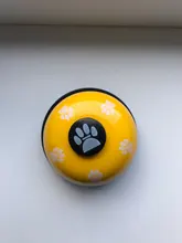 Juguete de entrenamiento para mascotas, llamada de cena, campana pequeña anillo con huellas, juguetes para perros para osito cachorro, llamada para mascotas