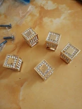 KAK Zinc Alloy Pearl Gold Cabinet Knobs Kitchen Door Handles Drawer Cupboard Door Handle