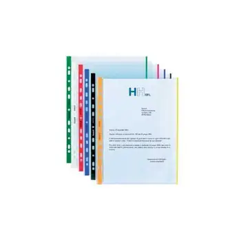 

10 envelopes drilled 21x29.7cm c/stripe color green 01/0165 FAVORIT2.78