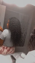 Transpare-Peluca de cabello humano rizado de 13x6 para mujeres negras, postizo de encaje Frontal con ondas profundas, prearrancado, 360 densidad, HD