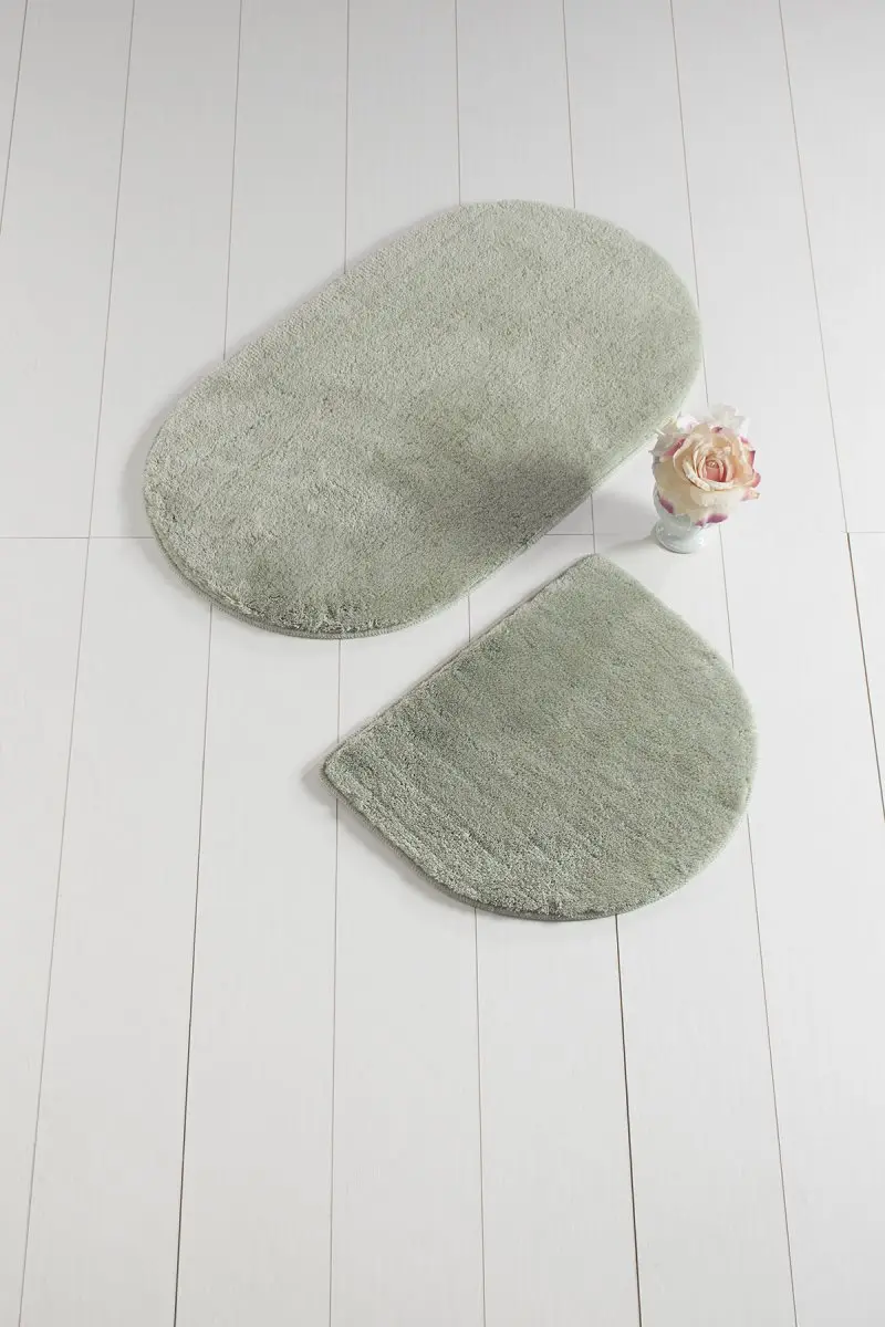 Коврики для ванной, Нескользящие, противоскользящие, противоскользящие, набор овальных цветов, 2'Li Naphtha, 60X100 cm-50X60 см