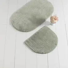 Коврики для ванной, Нескользящие, противоскользящие, противоскользящие, набор овальных цветов, 2'Li Naphtha, 60X100 cm-50X60 см