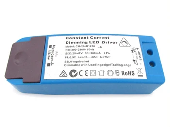 

Led Driver DC dimmable with Triac Dimmer 300mA 25V-42VDC 12W power supply constant current