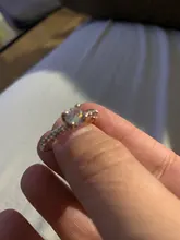 Anillo para mujeres de moda moderno, anillo de compromiso de circonita de cristal AAA blanca, regalo de joyería de boda, 2020