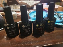 Azúcar UR térmico Ultra-delgada brillo 3 colores Gel UV Color-chaging copo de nieve de cambio de Color de temperatura Gel para decoración de uñas