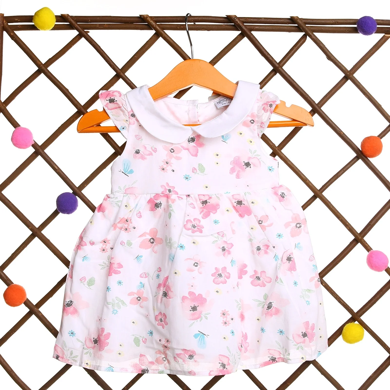 Ebebek HelloBaby/платье в цветочек для маленьких девочек; боди