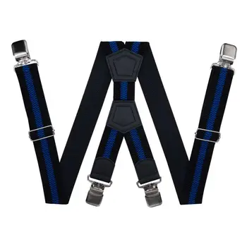 

Suspenders for large size trousers (4 cm, 4 clips, black) 54741