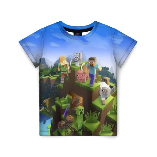 t shirt minecraft dla dzieci