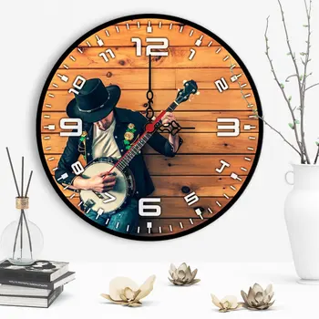 

Decorative Banjo Design Wooden Wall Clock