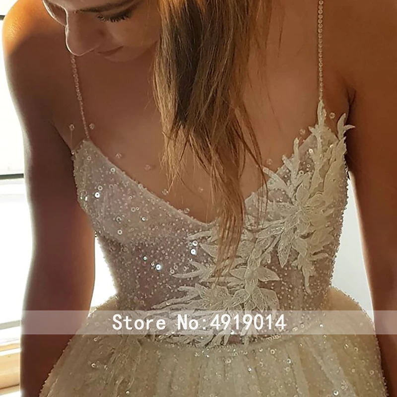 Бохо Тюль свадебное платье Swanskirt A216 простое милое А-силуэт на шнуровке Без Рукавов со шлейфом Vestido De Noiva свадебное платье