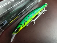 Ravenclraft-señuelo de Pesca wobblers 113SF 12,2g, pececillo flotante lento, Jerkbait, labio poligonal, gancho triple para trucha de lubina