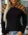 Ladder Cut Out Long Sleeve Casual Top 1