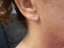 CANNER delicado 925 pendientes tipo botón de plata fina para las mujeres pequeño redondo círculo pendientes 2019 señora chica coreana pendientes regalos H40