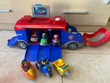 Coche de juguete de plástico de la Patrulla canina para niños, juguete de la Patrulla canina, autobús de rescate, modelo de figura de acción, regalo de cumpleaños