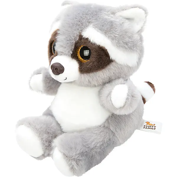 Мягкая игрушка Fluffy Family "Крошка Енот", 15 см, серо-белая