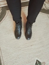 AIYUQI-Botas cortas de cuero genuino para mujer, botines de lana cálidos y antideslizantes, para estudiantes, para invierno, 2021