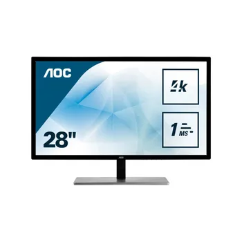 

AOC Value-line U2879VF screen for PC 71.1 cm (28 ") 3840x2160 pixels 4K Ultra HD LCD Black
