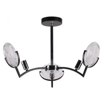 

Chandelier pendant 3*60 W E14 md.51382-3-P BCH + Bk