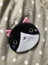 FUDEAM-monedero suave de felpa con dibujos animados para mujer, cartera pequeña con cremallera de Animal, monedero para niños y niñas, con Cable USB y auriculares