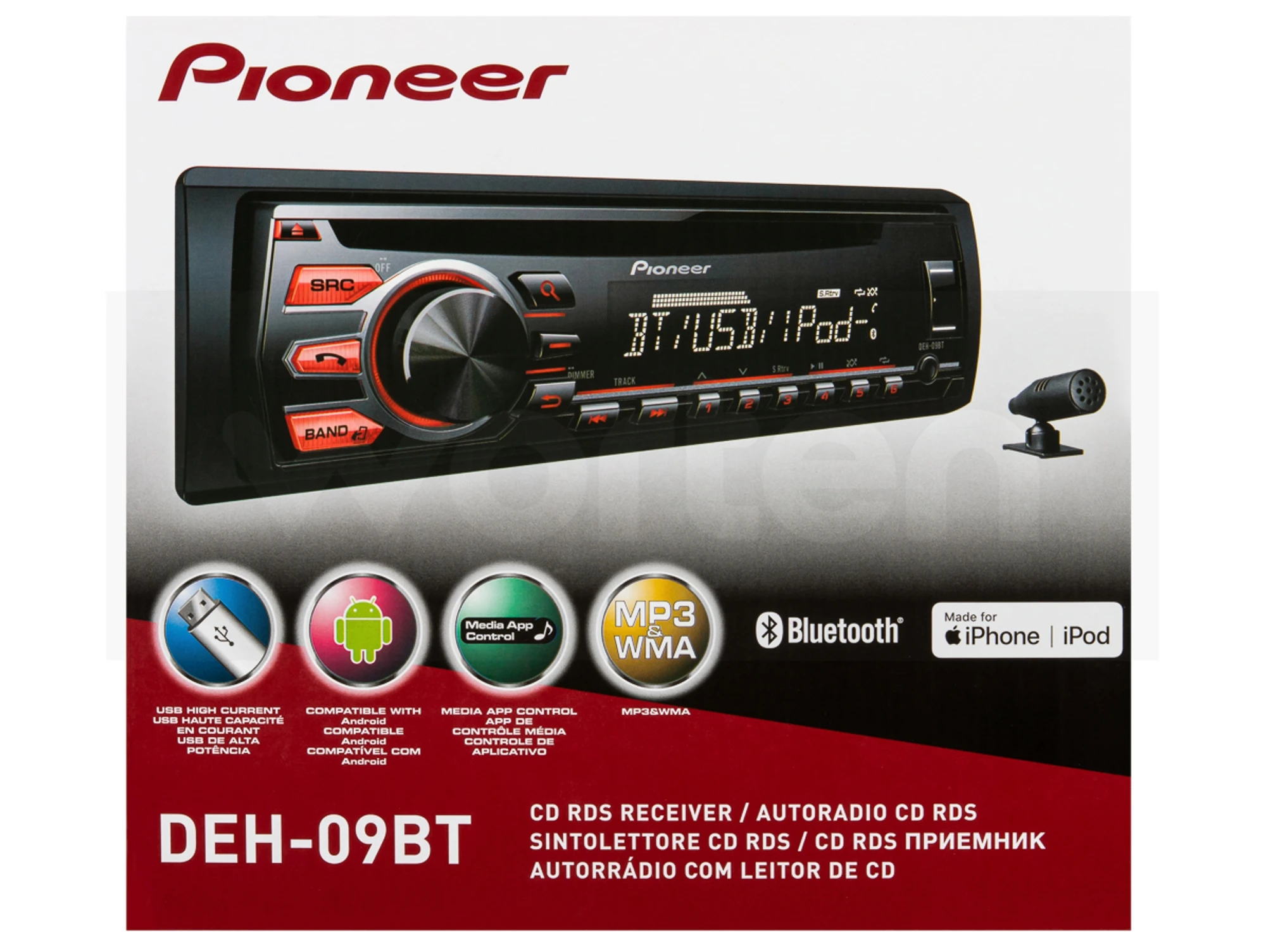 daar ben ik het mee eens Afstotend schilder Pioneer Deh-09bt Radio Cd Usb Bluetooth - Speaker Line - AliExpress