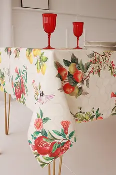 

Shipped 24-48 hours USAYLIKE rectangular waterproof tablecloth 140x140cm/140x250cm cotton polyester easy maintenance Resistant