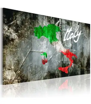 

Picture-artistic map of Italy