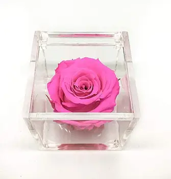 

1052 pink cube stabilized fuchsia 5cm 5x5x5 scented, the cube with a real rose that lasts even longer than 5 years, Pre