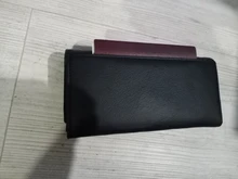 Nueva Marca 100% Cartera de cuero genuino para mujeres de alta calidad monedero de mujer de alta calidad 2017 embrague largo teléfono rojo carteras