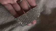 Pulsera elástica con diamantes de imitación de cristal para mujer, brazalete de oro ostentoso, joyería nupcial para boda, 4/5/8 filas