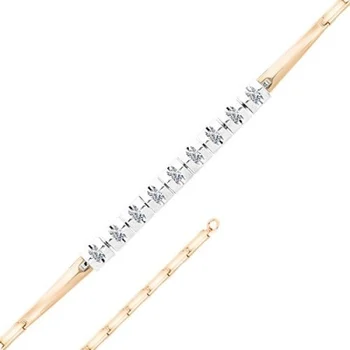 

Master brilliant bracelet with 9 Red Gold Diamonds