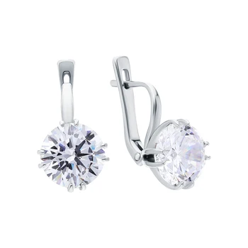 

Silver earrings with cubic zirconium sunlight sample 925