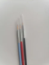 3 unids/set/7/9/11mm lentejuelas arte de uñas acrílico francés pintura cepillo flor diseño rayas líneas de DIY de dibujo pluma herramienta de la manicura