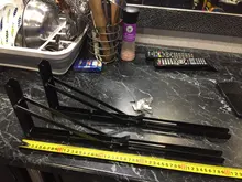 Soporte de ángulo de plegado triangular negro de 8-20 pulgadas, montaje en pared ajustable, estante de rodamiento duradero, Banco de Mesa para el hogar, bricolaje, 2 uds.