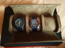 Caja de almacenamiento de reloj con 3 ranuras, elegante, portátil, Vintage, para regalo, 1 unidad