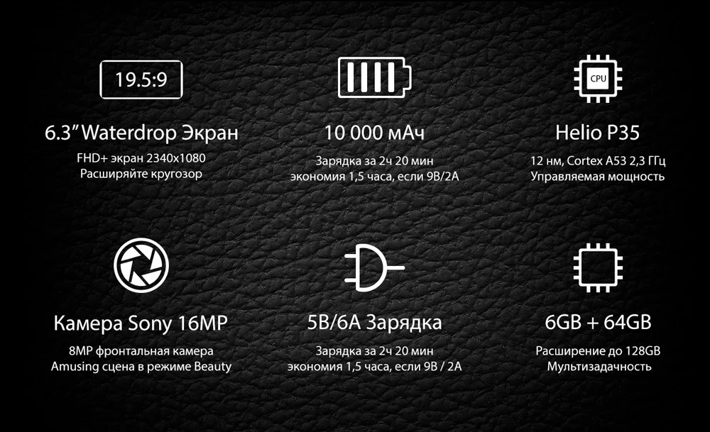 Смарфон Oukitel K12 Black