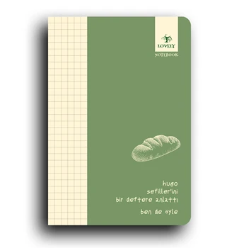 

Concept Notebook - Me Too Series - Note - Organizer - 96 Pages - Green Paperback - 165 mm x 240 mm - Ivory Cream 70 gr - Checked