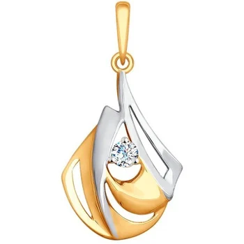 

Sokolov pendant with 1 cubic zirconia in red gold