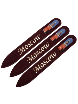 

Московский сувенир / Сувенирная пилочка для ногтей " Москва ", в бархатном чехле, 13,5 см. 1 шт.