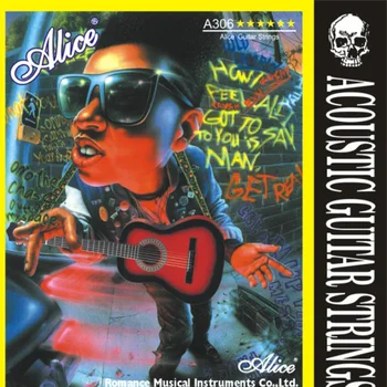 

A306-sl strings for acoustic guitar, single copper 11 [20] Alice