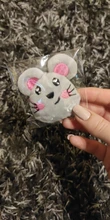 New Catnip Toy, Huggie the Gray Mouse, Fun Cat Toy with Real Catnip Inside