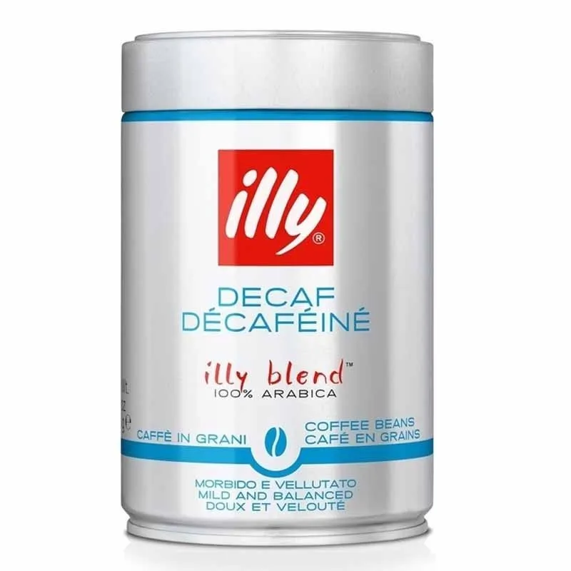 Decaffeinated coffee bean 100% Arabica Illy lata 250 g afbeelding
