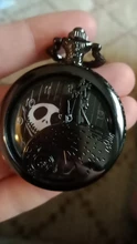 Reloj de bolsillo de plata/Negro/bronce para Navidad, película de Jack skeleton, Tim