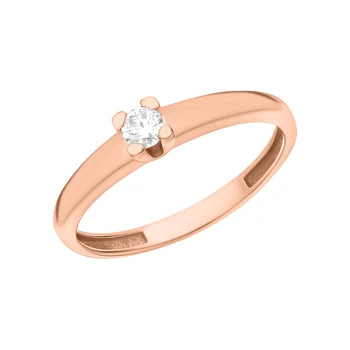 

Gold ring with diamonds sunlight sample 585