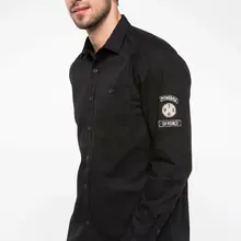 Дефакто Осенняя мужская модная рубашка с длинным рукавом, мужская повседневная однотонная Удобная рубашка, мужские свободные рубашки для отдыха, новинка-I9276AZ18AU