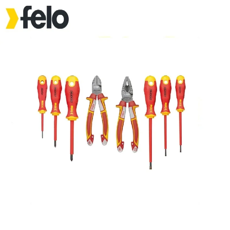 Felo Set of dielectric screwdrivers Ergonic with dielectric pasatis and side cutters in a package, 8 pcs 41398517 complex dielectric studies of biological tissues