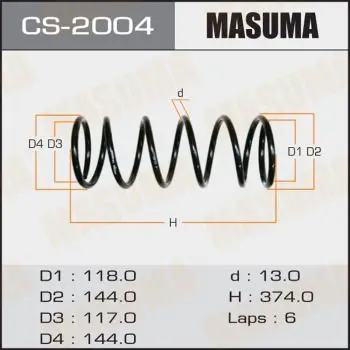 Пружина подвески MASUMA CS-2004