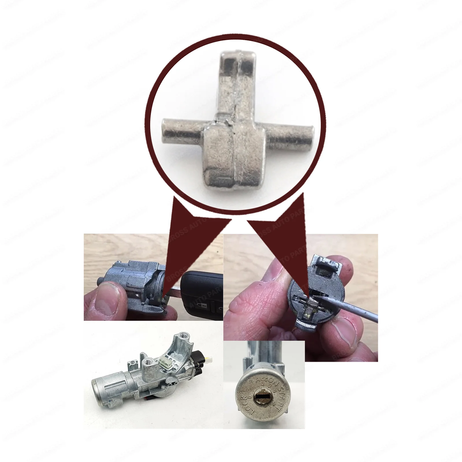 New 10 Pieces Ignition Steering Lock Cylinder Dust Cover Part N0502823