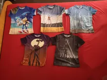 Verano sirena cabeza 3D impresión T camisa para los adolescentes de dibujos animados camiseta Anime niños niñas niños Camiseta de manga corta Tops Streetwear